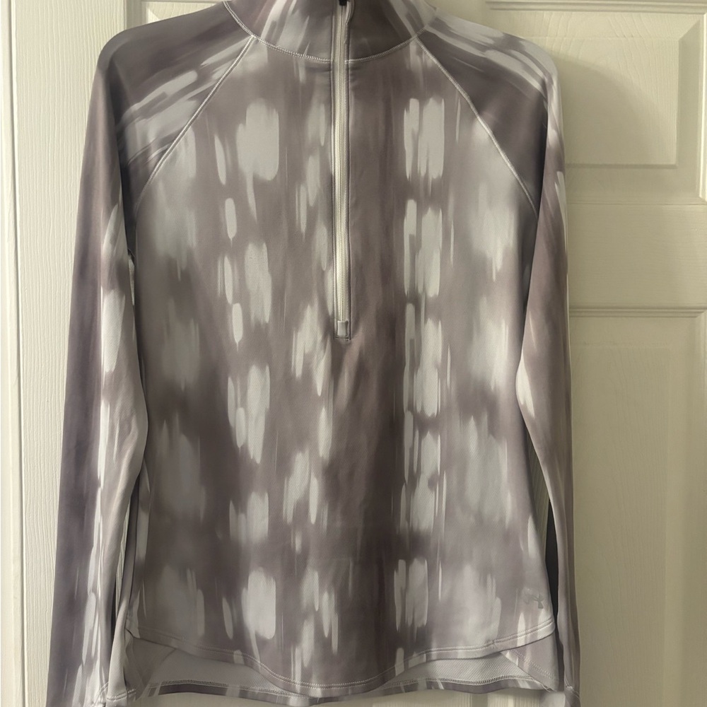 Under Armour Gray and White Women's Top
